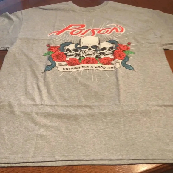Poison Nothing But a Good Time Band Tee Shirt - Picture 3 of 6